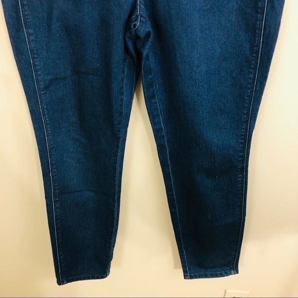 Vintage Free People dark blue skinny jeans, stretchy fit womens size 30 curvy - Picture 3 of 7